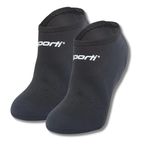 Sporti Neoprene Swim Fin Socks, Black, Large