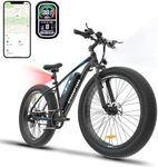 Gyrocopters Zeil Mountain Fat Tire Electric Bike for Adults & Teens | 27.5"x3" Upto 40Km/h, Range Upto 91Km 7 Speed 48V 480Wh Peak 826W Brushless Motor, UL2849 Safe Ebike, Smart Anti-Theft GPS Tracker