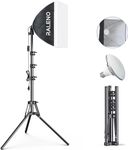 RALENO Softbox Photography Lighting Kit, 16’’×16’’ LED Photography Studio Light with 50W 5500K CCT Bulbs for TikTok Lighting, CRI>97 Light Box Lighting for Video Recording, Studio and YouTube