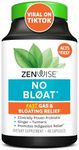 Zenwise Health NO Bloat Probiotics for Women and Men Digestive Health with Ginger, Dandelion, and Lactase, Digestive Enzymes for Gas and Bloating Relief - Vegan Water Retention Pills - 48 CT