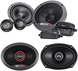 MB Quart Pair FSB216 6.5" 280 Watt Component Speakers+(2) 6x9 Coaxial Speakers