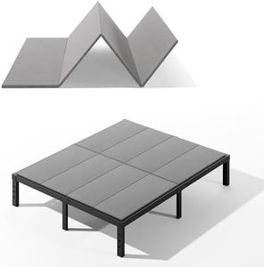 Bednowitz Bunkie Board Full, Under Mattress Support Board, Foldable Low Full Box Spring, Breathable Bunky Boards, Light & Thin & Noise Minimizing, Whole Bed Boards Design