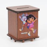 Craftzo Handmade Wooden Money Bank | Gullak | Coin Bank | Coin Box | Birthday Gift | Return Gift | Money box - Gift Items for Kids