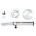 Table Pedestal Kit, 22?28in Table Pedestal Kit Height Adjustable Desk Legs with Mount Base Universal Replacement for RV Yacht