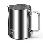 Anaeat 20 oz Milk Frothing Pitcher - Stainless Steel Espresso Steaming Pitcher with Measurement, Perfect for for Coffee Espresso Machines, Cappuccino and Latte Art