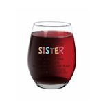 Funny Gifts for Sister Wine Glass, I Would Fight A Bear for You Sister 15Oz Stemless Wine Glass, Unique Gift Idea from Sister, Birthday Christmas Gifts for Sister Soul Sister Sister in Law