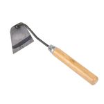 Michear Weeding Puller Garden Hoe Hand Tool,Stainless Steel Hand Hoe with Wood Handle Multipurpose Transplanting,Loose Soil Tool,Pulling Tool,Planting Vegetables Farm Tool (Square hoe)