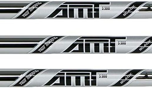 True Temper AMT Black 4-PW Steel Iron Shafts .355 Taper Tip - Set of 7 Shafts (Choose Flex) (Regular R300)