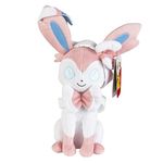 Pokemon PKW2375 Sylveon Plush-8-Inch Pokémon Plush-Authentic Details-Toys for Kids