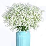 CATTREE Artificial Flowers, Baby Breath Gypsophila Plastic Fake Plants Wedding Bridal Bouquet Party Indoor Outdoor DIY Home Garden Verandah Office Table Centerpieces Arrangements Decoration 4 pcs