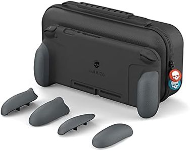 Skull & Co. GripCase Set for Nintendo Switch (with MaxCarry Case & Grips) - Grey