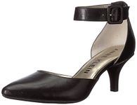 Anne Klein AK Women's Fabulist Leather Dress Pump, Black, 8 UK