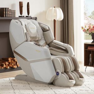 ROTAI 4D Full Body Massage Chair with Heat, Zero Gravity, White
