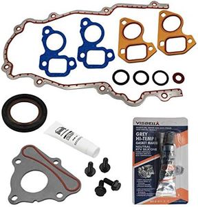 LS Camshaft Thrust Retainer Plate Gasket Seal Cam + Bolt Kit + Timing Cover Gasket+ Water Pump Gaskets + Crankshaft Seal Gen III IV V 4.8 5.3L 6.0L 6.2L LSX LS1 LT1 L83 L86 L87 L84 LT4 LQ4 LQ9 LS2 LS3