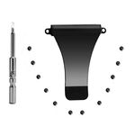 UpLook Wallet Replacement Screws Screwdriver Metal Clip for RFID Metal Wallet Repair Kit, Black - Basic Set, Small, Minimalist