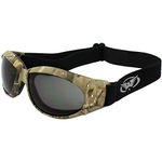 Global Vision Eliminator Z 77 Padded Riding Safety Goggles Forest Camo Frame Smoke Lens