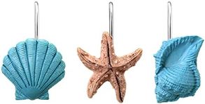 AGPtek 12 PCS Seashell Shower Curta