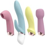 Satisfyer Marvelous Four Vibrator Set | Rabbit Vibrator | Anal Vibrator | Pressure Wave Vibrator | Full-Body Massage | Waterproof (IPX7) | Rechargeable Battery | Skin-Friendly Silicone