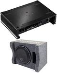 Kenwood X502-1 eXcelon 500-Watt @ 2 Ohms Class D Subwoofer Amplifier | Plus P-XW1241S eXcelon 12" Preloaded Subwoofer Enclosure