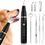 Ni-SHEN Plaque Remover for Teeth - Pet Ultrasonic Cleaner - Teeth Cleaning Kit for Tartar and Stains - Suitable for Dogs and Cats (Black)