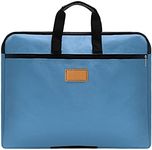 Oxford Document Bag with Handle, A4 Paper Size Oxford Document Wallet Briefcase Accordion Folder Storage Bag, Suitable for School Home Business 12X15 inches (Blue) (Blue)