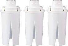 Amazon Basics Replacement Water Filters for Pitchers, Compatible with Brita, BPA-Free, Lasts Two Months or 40 Gallons, 3-Pack