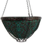 Toland Home Garden 202006 14-Inch Damask Hanging Art Planter