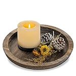 Romadedi Rustic Wooden Tray Candle 