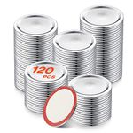 Compatible with Mason Jar Lids,moinkerin 120 Pcs Canning Lids Regular Mouth 70mm Canning Jar Lids Couvercle Pot for Ball Cans, Home Canning, Food Storage