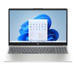 HP 15.6 inch Laptop PC, FHD IPS Display, Intel Processor N100, 4 GB RAM, 128 GB UFS, Intel UHD Graphics, Wi-Fi 6, Windows 11 Home, Natural Silver, 15-fd0016ca