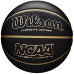 Wilson Men's NCAA Highlight Basketball, Black/Gold, Official