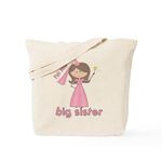 CafePress I'm The Big Sister Princess Tote Bag Natural Canvas Tote Bag, Reusable Shopping Bag