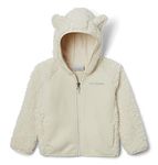 Columbia Infant Foxy Baby Sherpa Full Zip, Warm & Cozy, Winter Jacket, Chalk, 3T