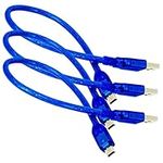 AZDelivery 3 x Mini USB cable compatible with Arduino Nano V3 including E-Book!