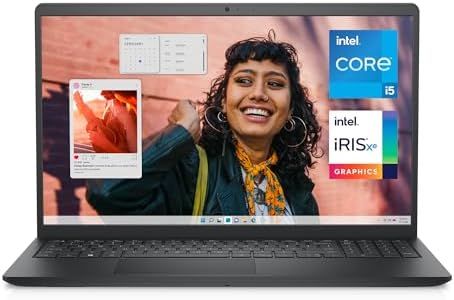 Dell Inspiron 3530 Laptop - 15.6-inch FHD (1920 x 1080) Touchscreen Display, Intel Core i5-1335U, 16GB DDR4 RAM, 512GB SSD, Intel Iris Xe Graphics, Windows 11 Home - Carbon Black