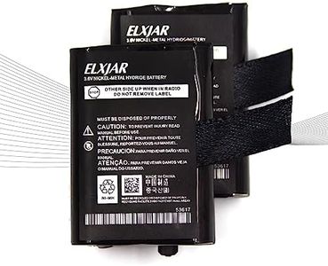 elxjar (2-Pack) 3.6V 700mAh AAA Ni-MH Rechargeable Battery Pack for Motorola GMRS/FRS, 53617, KEBT-086-B