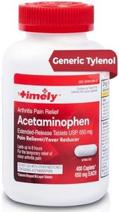 Timely- Extended Release Pain Relief - Acetaminophen Tablet 650MG 400 Count - Compare to Tylenol 8HR Arthritis Pain active ingredient - Temporarily Relieves Minor Aches and Pains and Reduces Fever