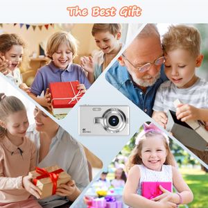 44MP 1080P Digital Camera, Silver – High-Resolution Photography