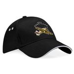 D Design Invent Print! Hawker Hurricane Hat Baseball Cap WWII Aircraft Gift Present Keepsake Memorabilia for Men and Women Adjustable (Cotton, Black/Grey Trim)