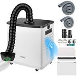 Laser Engraver Fume Extractor with 10 Pre-Filter, 3 Inch and 4 Inch Tube, 150W Strong Suction Fume Extractor for Soldering and Laser Engraver, 3-Stage Filtration, 99.97% Purification Rate - by TTDMK