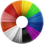 Uzone 3D Pen Filament Refills 1.75mm PLA, 12 Colors 10Ft per Color Total 120Ft 3D Printing Pen Filament 3D Printer Refills for 3D Printing Equipment and 3D Pen