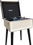 Retro Vinyl Record Player with Stereo Speakers & Bluetooth - 3 Speed, Record & Convert to MP3, FM Radio, AUX IN & LINE OUT