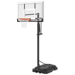 Lifetime Steel Framed Portable Basketball System, 54 Inch Black