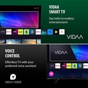 Toshiba 50" 4K Ultra HD Smart TV – HDR10, VIDAA, Dolby Audio, Alexa