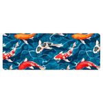 Extended Gaming Mouse Pad, Large Mouse Mat Desk Pad, Big Computer Keyboard Mousepad, 3mm Thick Long Non-Slip Rubber Base, 31.5 X 11.8 Inch (Koi Fish Pond)