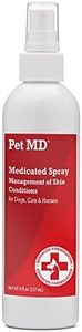 Pet MD Topical Spray for Dogs, Cats, and Horses with Essential Fatty Acids, Aloe and Vitamin E - 8 oz