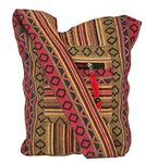 Tribe Azure Fair Trade Women Red Hobo Messenger Shoulder Bag Large Roomy School Sling Travel Camping Beach Cross Body