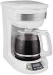 Hamilton Beach Programmable Coffee Maker Brew Options, Glass Carafe