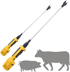 RANCH CHOICE Rechargeable Livestock Prod for Cows Electric Cattle Prod for Cow Dog prod Animal prod with Flexible Shaft (Total 38 INCH)