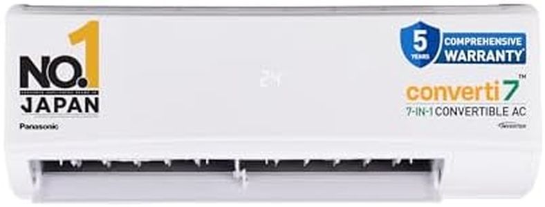 Panasonic 1.5 Ton 3 Star Inverter Split AC (Powerful Mode, Copper Condenser, 7in1 Convertible, 2-Way, PM 0.1 Filter, CS/CU-SU18AKY3T, White)